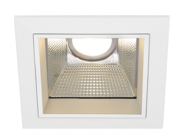 LED DOWNLIGHT PRO S, Einbauleuchte, 2700K, eckig, weiß, 12W, inkl. LED Disk Modul 800lm