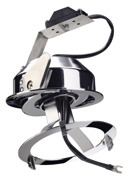 TWISTER, Einbauleuchte, QR-LP111, rund, chrom, max. 75W