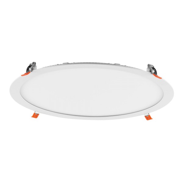 Deko-Light Downlight, Anik Round 380, 36 W, DIM, RGB/3000 K, Weiß, Aluminium/Stahl/PMMA, 120°, 24V