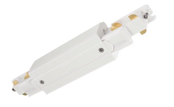 Deko-Light 3-Phasen Schienensystem, D Line DALI elektr. Längsverbinder mit Einspeisem. li-re, weiß