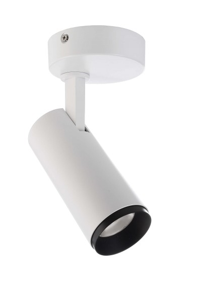 Deko-Light Deckenaufbauleuchte, Lucea, Tilt, 6 W, DIM, 2700 K, Weiß, Aluminium, Warmweiß (WW), 6W