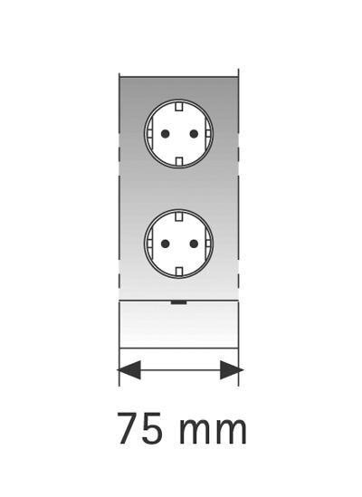 Futura Plus EE S/ST, Schalter/Steckdose, 75mm