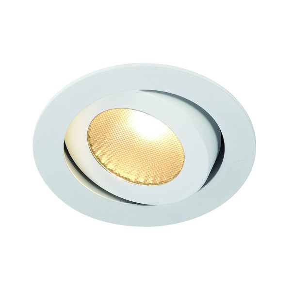 BOOST TURNO 9W Downlight, schwenkbar, rund, weiss, 9W LED, warmweiss