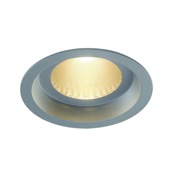 BOOST B IP44 Downlight, rund, silbergrau, 13W LED, warmweiss