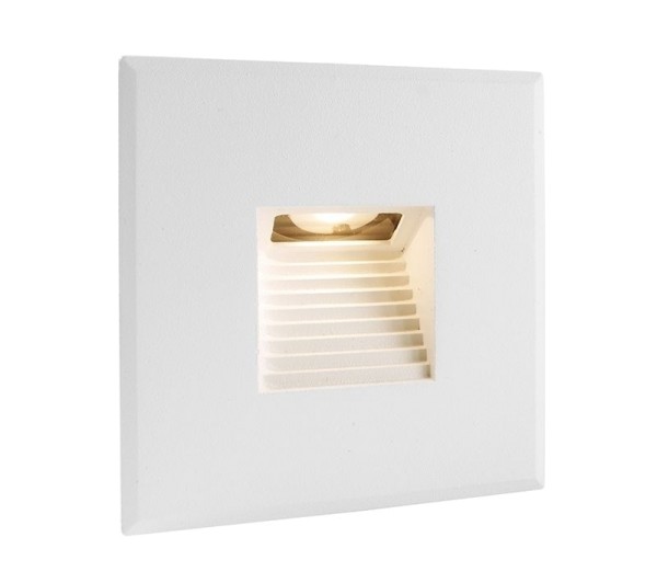 Deko-Light Zubehör, Abdeckung weiß eckig für Light Base COB Indoor, Aluminium, Weiß, 85x85mm