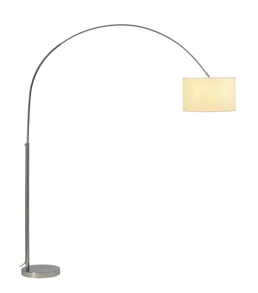 SOPRANA BOW SL-1, Standleuchte, Bogenleuchte, TC-(D,H,T,Q)SE, Schirm weiß, max. 60W