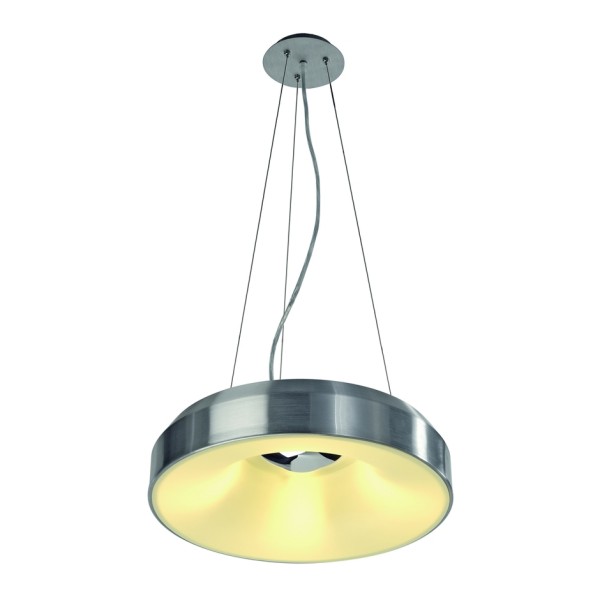 TROMP Pendelleuchte, PD-1, rund, alu gebürstet, E27 ESL, max. 4x15W