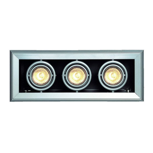 AIXLIGHT MOD 3 MR16 Wandu. Deckeneinbauleuchte, silbergrau, GU5,3, max. 50W, karda.