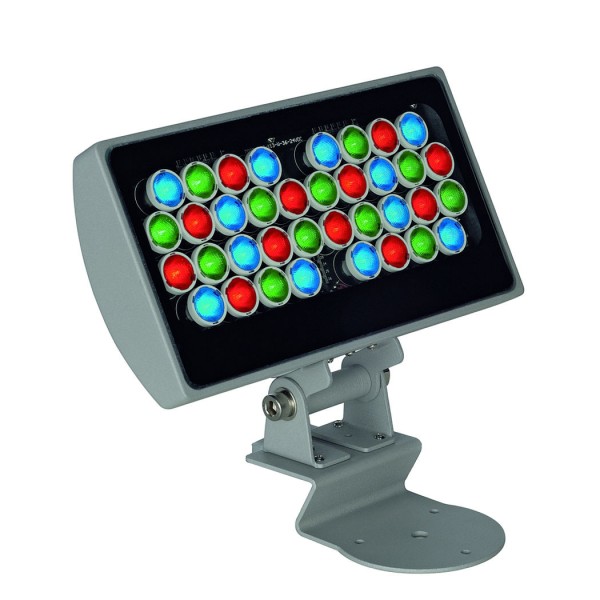 GALEN LED PANEL 24V, RGB, silbergrau, 36x1W, IP65