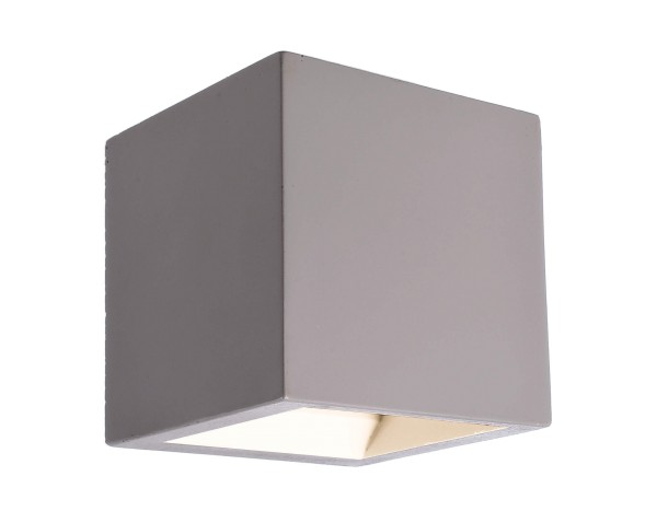 Deko-Light Zubehör, Abdeckung für Mini Cube Base, Beton, Grau, 75°, 80x80mm