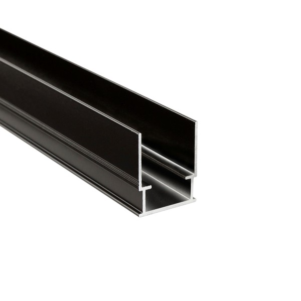 Deko-Light Profil, Combo Beton Montageprofil, 2 m, schwarz, Aluminium, Schwarz, 2000mm