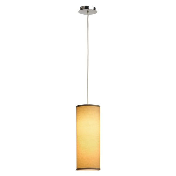 SOPRANA 3, Pendelleuchte, A60, rund, Schirm beige Ø/H 15,5/40 cm, max. 40W