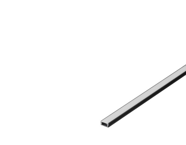 GLENOS, Linear-Profil 1107, schwarz matt, 2 m