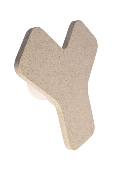 Deko-Light Wandaufbauleuchte, Ypsilon  Beige Granit, Aluminium, Weiß, Warmweiß, 180°, 4W, 230V