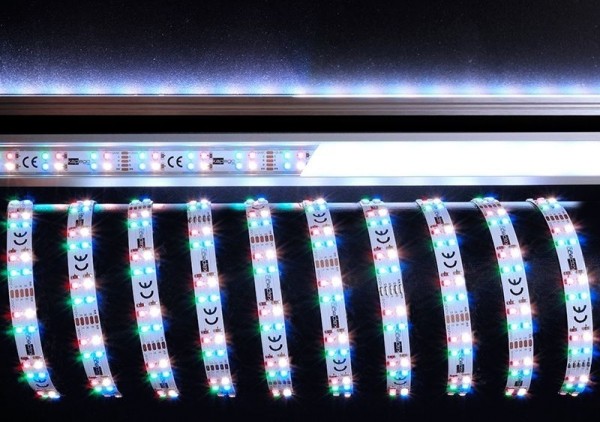 Deko-Light Flexibler LED Stripe, 3528-2x72-12V-RGB+6200K-3m, Kupfer, Weiß, RGB + Kaltweiß, 120°, 30W