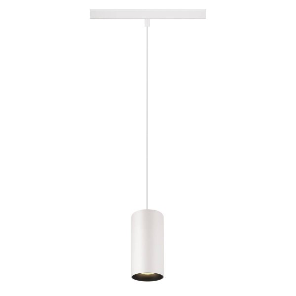 NUMINOS® S 48V TRACK DALI, Pendelleuchte, weiß / schwarz, 16W, 1030lm, 3000K, CRI90, 40°