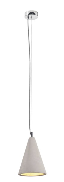SOPRANA SOLID PD-3, Pendelleuchte, QPAR51, betongrau, max. 25W