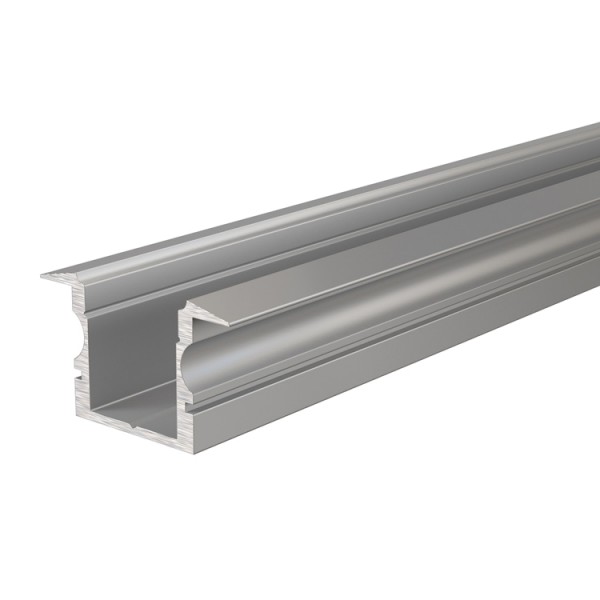 Reprofil, T-Profil hoch ET-02-10 für LED Stripes bis 11,3 mm, Silber-matt, eloxiert, 1000 mm