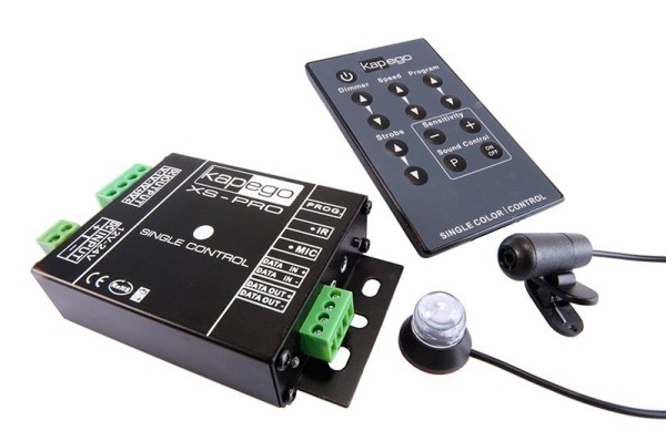 Deko-Light Controller, XS-Pro Single Color, Aluminium Druckguss, Schwarz, 360W, 12-24V, 105x65mm