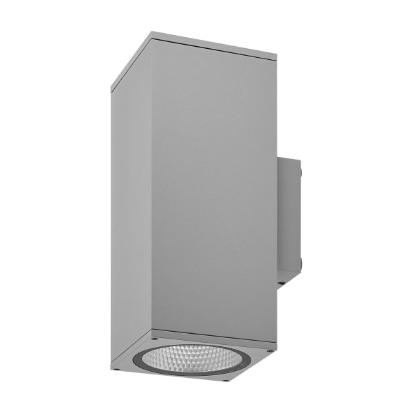 Deko-Light Wandaufbauleuchte, ShoreLine Pro Square Up+Down, 31,5 W, DIM, 3000/4000K, Hellgrau, 230V