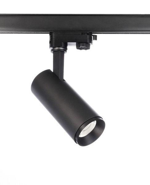 Deko-Light 3-Phasen-Spot, Lucea 10 DTW Tilt, 10 W, 1800-2700 K, Schwarz, Aluminium, Schwarz, 36°