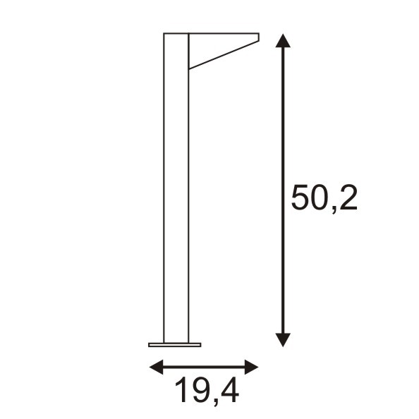 IPERI 50 Stehleuchte, anthrazit, 48 LED, neutralweiss, 4000K
