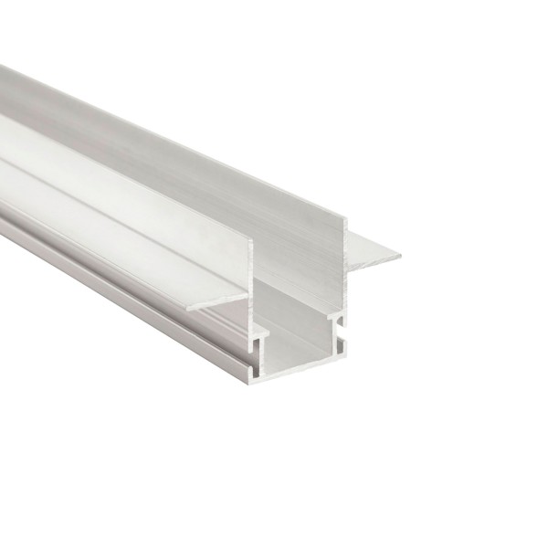 Deko-Light Profil, Combo Einbau Montageprofil mit Flügel, 13mm, 3m nicht eloxiert, Aluminium