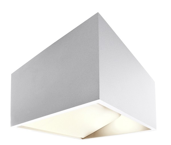 Deko-Light Wandaufbauleuchte, Dado, Aluminium Druckguss, weiß, Warmweiß, 140 °, 5W, 230V, 480mA