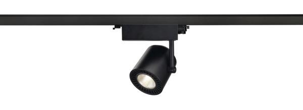 SUPROS, Spot für Hochvolt-Stromschiene 3Phasen, LED, 3000K, schwarz, 60° Reflektor