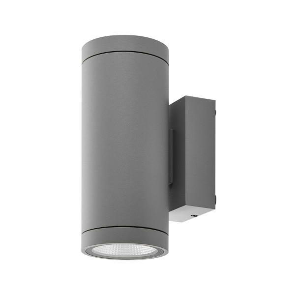 Deko-Light Wandaufbauleuchte, ShoreLine Pro Round Up+Down, 20 W, DIM, 3000/4000 K, Hellgrau, 36°