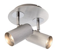 Deko-Light Deckenaufbauleuchte, Indi II, Aluminium, silberfarben gebürstet, 50W, 230V Deko-Light Deckenaufbauleuchte, Indi II, Aluminium, silberfarben gebürstet, 50W, 230V