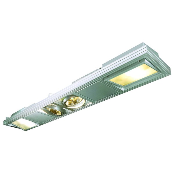 AIXLIGHT SHOP II Pendelleuchte silbergrau, 2xR7s, max. 70W, 2xG53, max. 75W