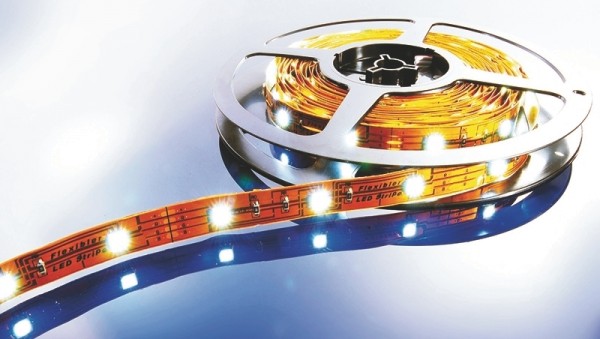 Flexibler LED Stripe, 5m Rolle kaltweiß 24V, IP 20