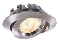 KapegoLED Deckeneinbauleuchte, TD16-5, inklusive Leuchtmittel, Silber, gebürstet, Warmweiß, 16V KapegoLED Deckeneinbauleuchte, TD16-5, inklusive Leuchtmittel, Silber, gebürstet, Warmweiß, 16V