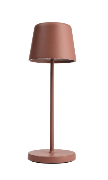 Deko-Light Akkuleuchte, Canis Mini, 2,3 W, 2200/3000 K, Terracotta, Aluminiumdruckguss, 2W, 4V