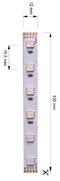 Deko-Light Flexibler LED Stripe, 5050-60-24V-RGB+1700K-5m, Kupfer, Weiß, RGB + Amber, 120°, 70W, 24V