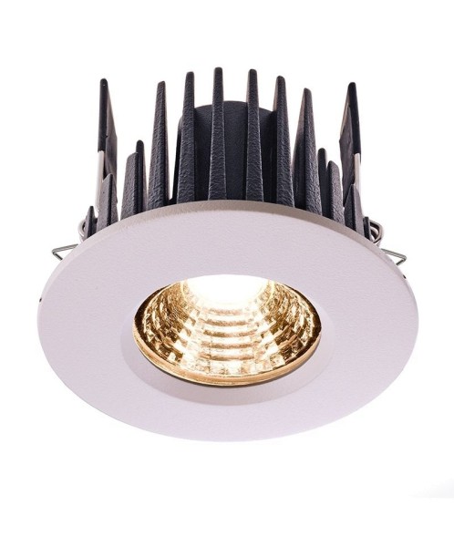 Deko-Light Deckeneinbauleuchte, COB 68 IP65, Aluminium Druckguss, weiß, Warmweiß, 45°, 6W, 17-18V