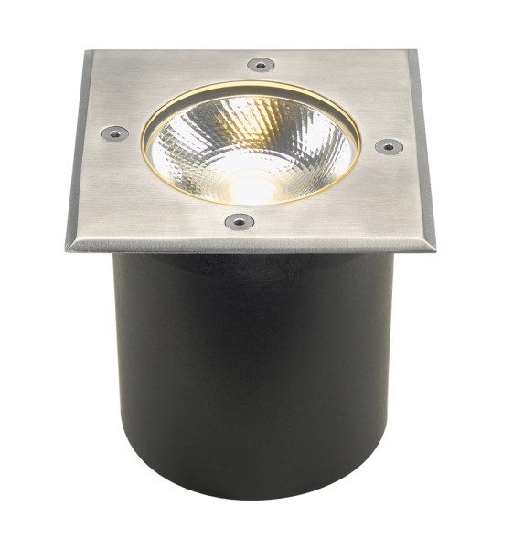 ROCCI 125, Outdoor Bodeneinbauleuchte, LED, 3000K, IP67, eckig, edelstahl 316, max. 6W