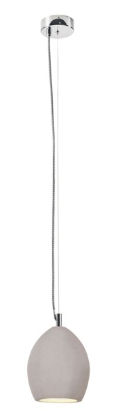 SOPRANA SOLID PD-1, Pendelleuchte, TC-(D,H,T,Q)SE, betongrau, max. 25W Energiesparleuchte