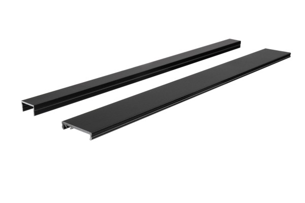 Deko-Light Profil Abdeckung, Plano ES & MS Uplight Blindabdeckung, schwarz, Aluminium, Schwarz