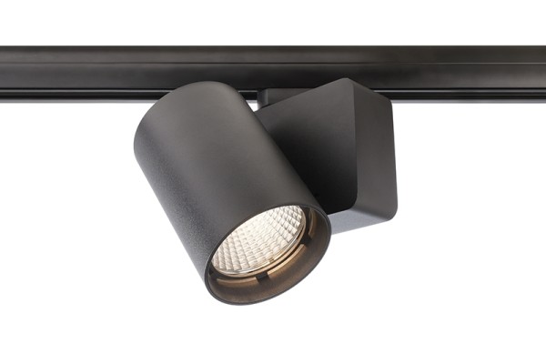 Deko-Light Schienensystem 3-Phasen 230V, Nihal, Aluminium Druckguss, schwarz, Warmweiß, 33°, 30W