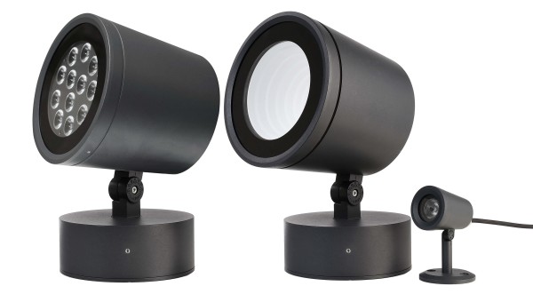 Deko-Light Boden- / Wand- / Deckenleuchte, Colt 65W COB, Aluminium Druckguss, Schwarzgrau RAL 7021