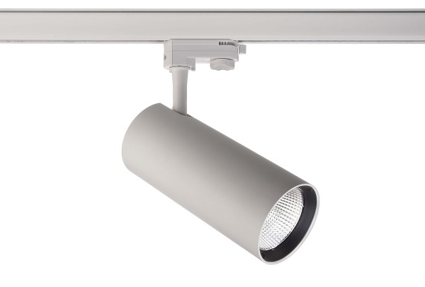 Deko-Light Schienensystem 3-Phasen 230V, Horus, Kunststoff, Weiß mattiert, Warmweiß, 40°, 30W