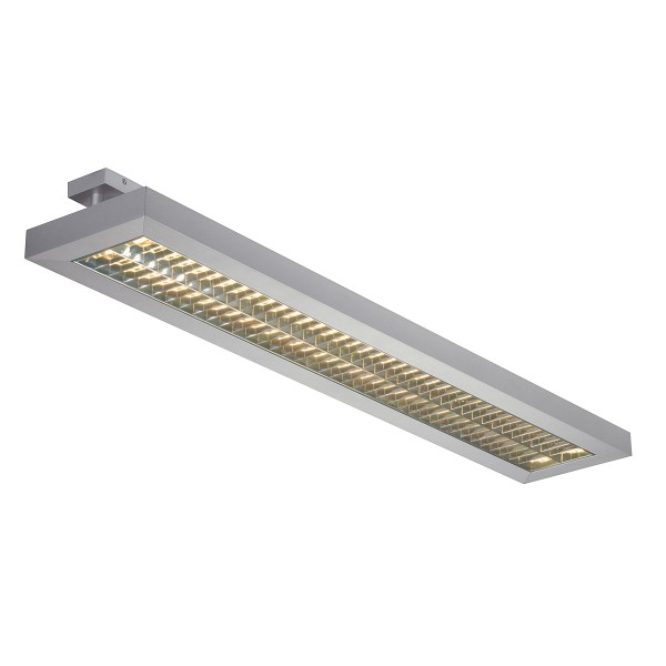 LONG GRILL, Deckenleuchte, T16, silbergrau, max. 108W