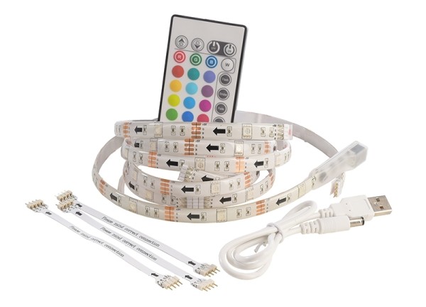 KapegoLED LED Mixit Set, IR USB TV 5050-36-RGB-2m, RGB, 5V DC, Länge: 2000 mm