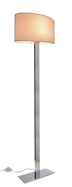 Deko-Light Stehleuchte, Roberta I, Stoff, Weiß, 60W, 230V, 1600x400mm