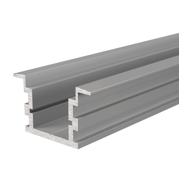 Reprofil, IP-Profil, T-hoch ET-05-15 für LED Stripes bis 16,3 mm, Silber-matt, eloxiert, 1000 mm