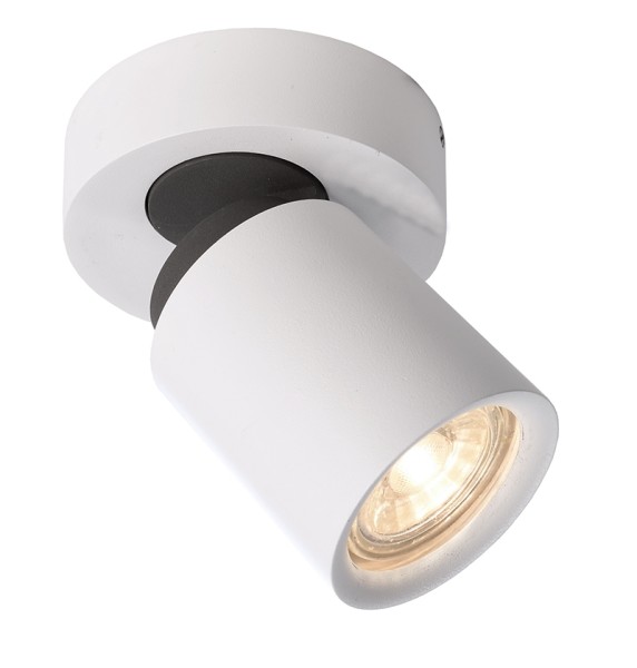 Deko-Light Deckenaufbauleuchte, Librae Round I, Aluminium, weiß matt, 50W, 230V