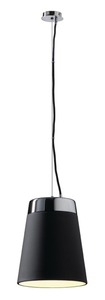 CONE SHADE TINTO, Pendelleuchte, A60, schwarz/chrom, max. 60 W
