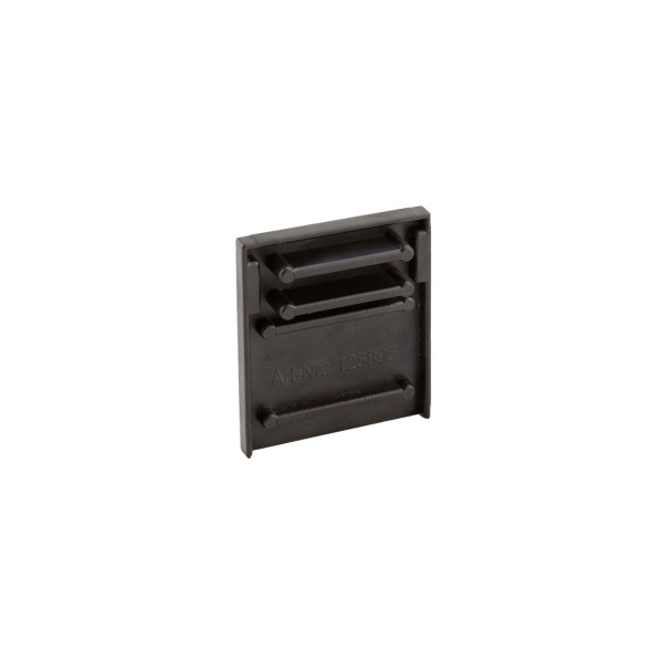 Deko-Light Profil Endkappe, Combo Beton 2 St. Endkappe Montageprofil mit Kantenabdeckung, schwarz